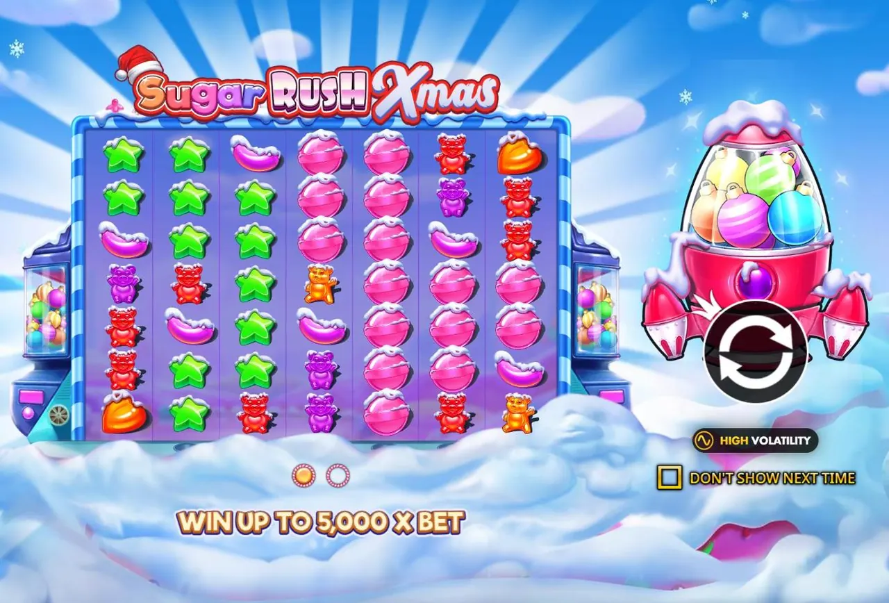 Sugar Rush Xmas start screen in the official demo